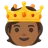 Person With Crown: Medium-Dark Skin Tone