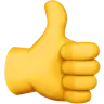 Thumbs Up Sign Emoji 👍 image - Apple style
