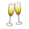Clinking Glasses Emoji 🥂 image - Telegram style