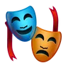 ศิลปะการแสดง Emoji 🎭 image - Telegram style
