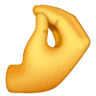 นิ้วที่หยิกแน่น Emoji 🤌 image - Samsung style