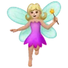 Woman Fairy: Medium-Light Skin Tone Emoji 🧚🏼‍♀️ image - Samsung style