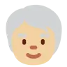 Older Person: Medium-Light Skin Tone Emoji 🧓🏼 image - Twitter / X (Twemoji) style