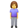 Woman Standing Emoji 🧍‍♀️ image - Samsung style