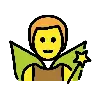 Man Fairy Emoji 🧚‍♂️ image - OpenMoji style