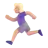 Woman Running: Medium-Light Skin Tone