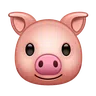 Face de porc Emoji 🐷 image - Telegram style