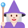 Woman Mage: Light Skin Tone Emoji 🧙🏻‍♀️ image - Twitter / X (Twemoji) style