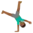 Man Cartwheeling: Medium-Dark Skin Tone