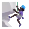 Woman Climbing: Dark Skin Tone Emoji 🧗🏿‍♀️ image - Microsoft 3D Fluent style