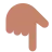 Backhand Index Pointing Down: Medium Skin Tone