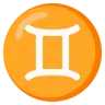 Gemini Emoji ♊ image - Google Noto Color style