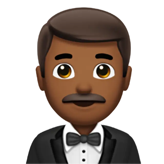 Man In Tuxedo: Medium-Dark Skin Tone