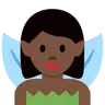 Woman Fairy: Dark Skin Tone Emoji 🧚🏿‍♀️ image - Twitter / X (Twemoji) style