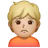 Person Frowning: Medium-Light Skin Tone