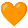 Orange Heart Emoji 🧡 image - Google Noto Color style