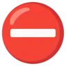 Emoji Divieto di ingresso ⛔ image - Google Noto Color style