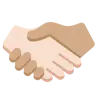 Handshake: Light Skin Tone, Medium Skin Tone Emoji 🫱🏻‍🫲🏽 image - Twitter / X (Twemoji) style