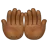 Palms Up Together: Medium-Dark Skin Tone