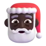 Santa Claus: Dark Skin Tone Emoji 🎅🏿 image - Microsoft 3D Fluent style