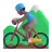 Man Mountain Biking: Medium-Dark Skin Tone