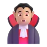 Vampire: Medium-Light Skin Tone Emoji 🧛🏼 image - Microsoft 3D Fluent style