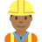 Man Construction Worker: Medium-Dark Skin Tone