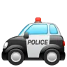 Emoji Auto della polizia 🚓 image - WhatsApp style