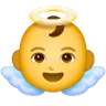 Baby Angel Emoji 👼 image - Samsung style