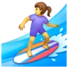 Woman Surfing Emoji 🏄‍♀️ image - Samsung style