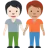 People Holding Hands: Light Skin Tone, Medium Skin Tone