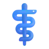 พนักงานของ Aesculapius Emoji ⚕ image - Microsoft 3D Fluent style
