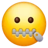 ジッパー口の顔 Emoji 🤐 image - Samsung style