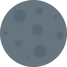 New Moon Emoji 🌑 image - Twitter / X (Twemoji) style