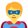 Emoji Supereroe 🦸 image - Twitter / X (Twemoji) style