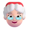 Mrs. Claus: Light Skin Tone Emoji 🤶🏻 image - Microsoft 3D Fluent style