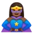 Woman Superhero: Medium-Dark Skin Tone