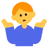 Man Shrugging Emoji 🤷‍♂️ image - Tossface style