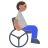 Person In Manual Wheelchair: Medium Skin Tone