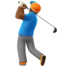 Man Golfing: Medium-Dark Skin Tone Emoji 🏌🏾‍♂️ image - Apple style