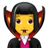 Woman Vampire Emoji 🧛‍♀️ image - Apple style