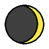 वैक्सिंग क्रिसेंट मून सिंबल Emoji 🌒 image - OpenMoji style