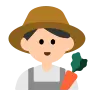 Man Farmer: Light Skin Tone Emoji 👨🏻‍🌾 image - Tossface style