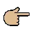 Backhand Index Pointing Right: Medium-Light Skin Tone