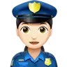 Woman Police Officer: Light Skin Tone Emoji 👮🏻‍♀️ image - Apple style