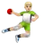 Person Playing Handball: Medium-Light Skin Tone