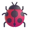 Emoji Lady bogár 🐞 image - Microsoft 3D Fluent style