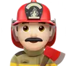 Man Firefighter: Light Skin Tone Emoji 👨🏻‍🚒 image - Apple style