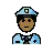 Man Police Officer: Medium-Dark Skin Tone
