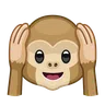 Hören Sie keinen bösen Affen Emoji 🙉 image - Telegram style